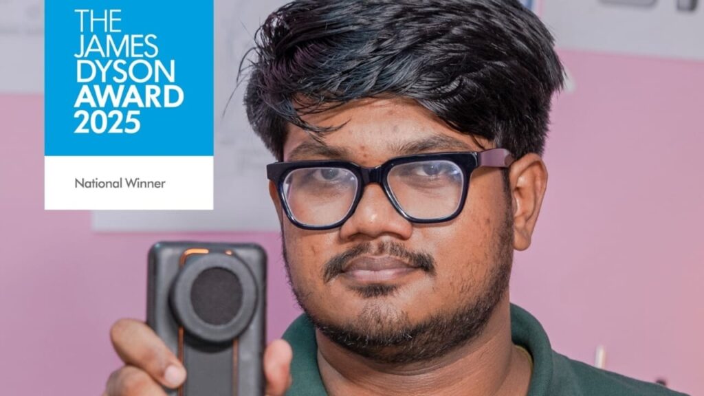 IIM ग्रैजुएट की 3000 रूपए की ऑफलाइन AI डिवाइस JivaScope ने जीता James Dyson Award 2025